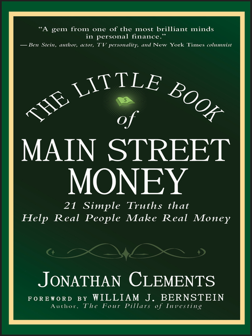 Title details for The Little Book of Main Street Money by Jonathan Clements - Available
